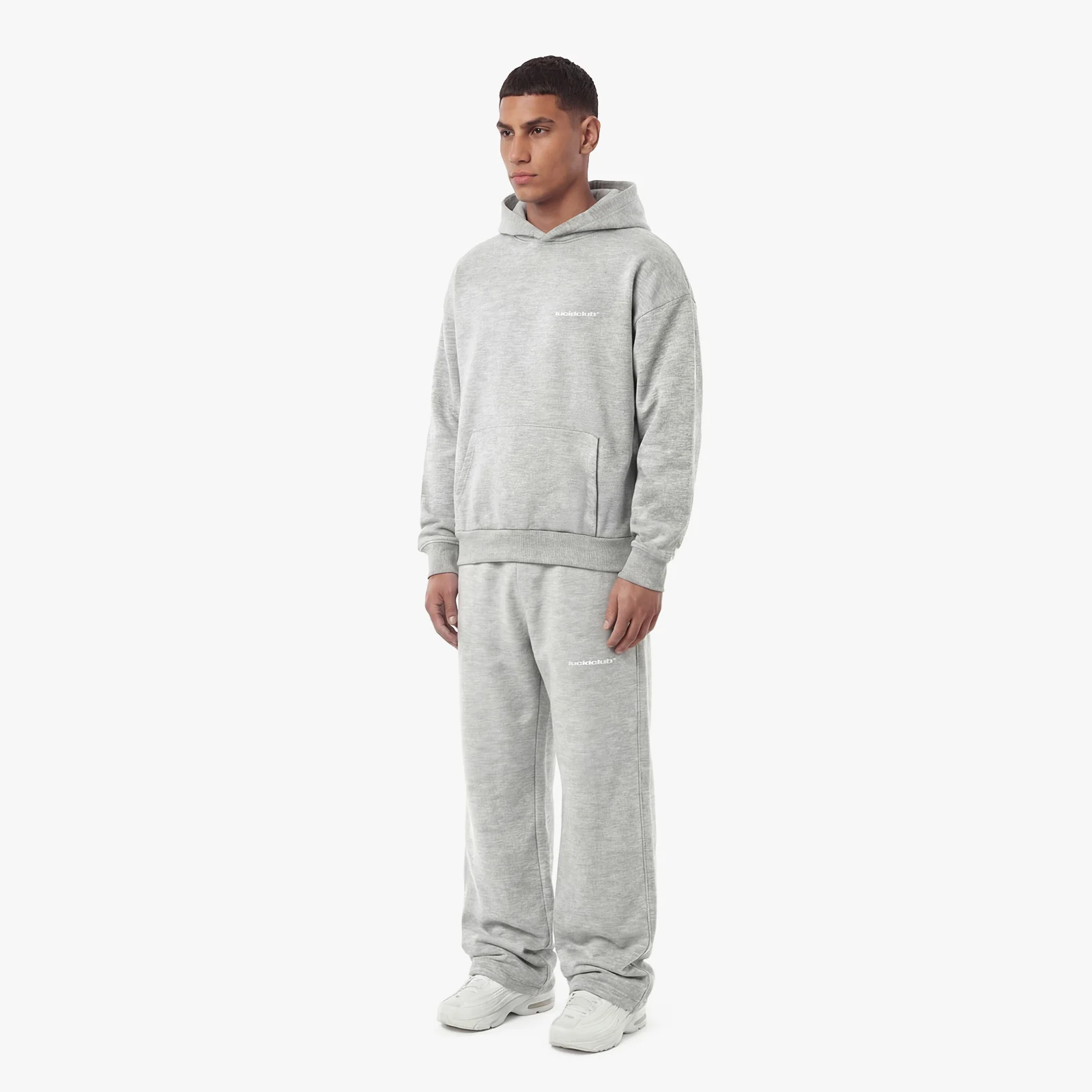 Cozy Hoodie "Melange Grey" - Image 3