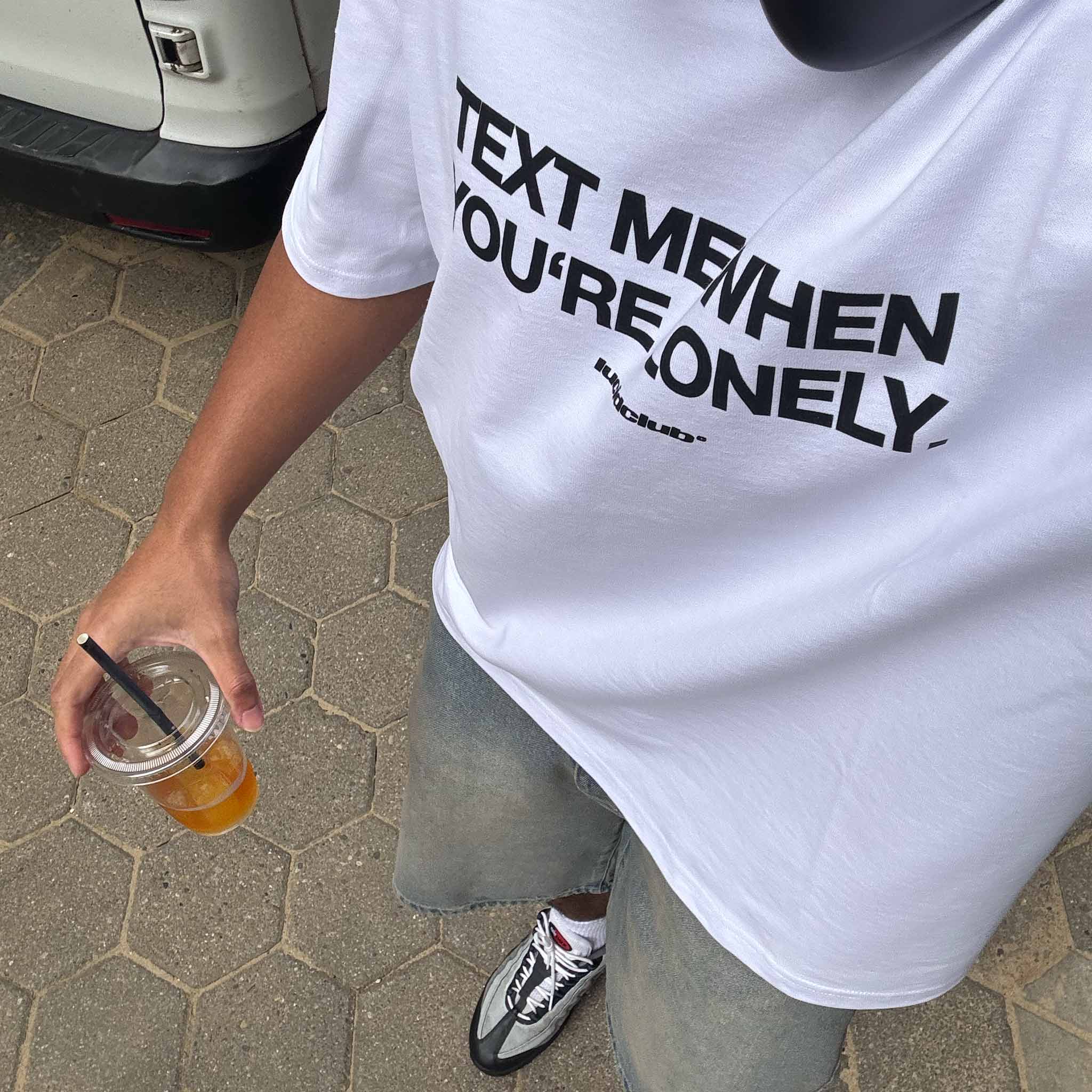 Text Me T-Shirt "White" - Image 4